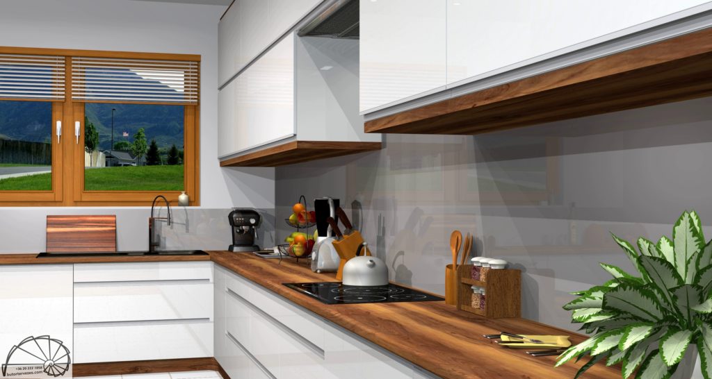 Kitchen furniture visual design